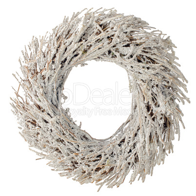Wreath made with straw