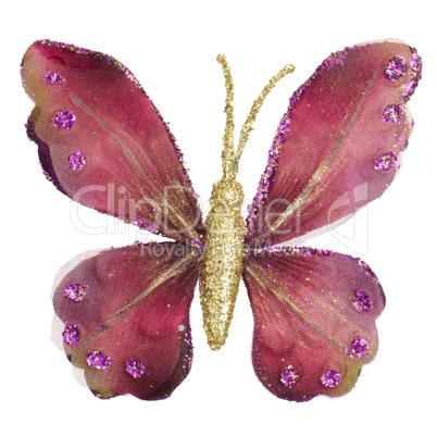 Butterfly Christmas tree ornament