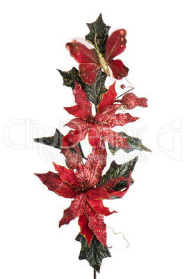 Red Christmas decoration branches