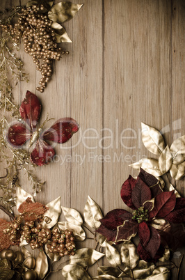 Christmas decorations frame