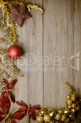 Christmas decorations frame