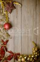 Christmas decorations frame