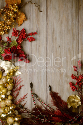 Christmas decorations frame