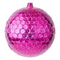 Pink dull christmas ball