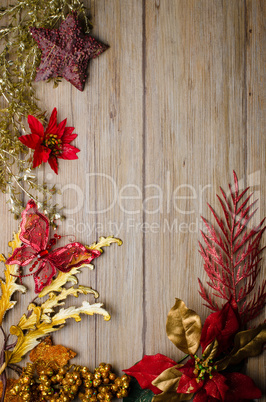 Christmas decorations frame