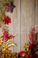 Christmas decorations frame