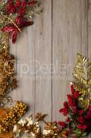 Christmas decorations frame