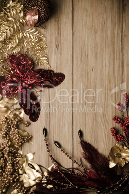 Christmas decorations frame