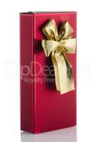 Red box with gold bow