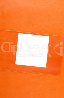 Orange leather background