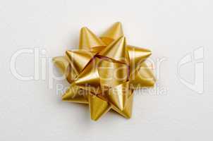 Yellow gift bow