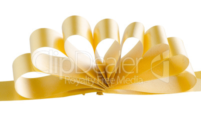 Yellow gift bow