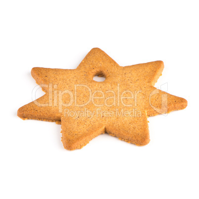 Christmas decoration: star shaped gingerbread