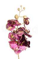 Golden and purple Christmas decoration