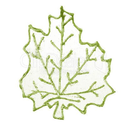 Christmas decorative green leaf