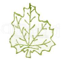 Christmas decorative green leaf