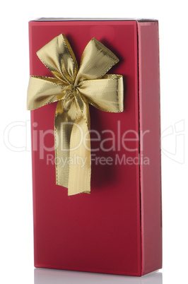 Red box with gold bow