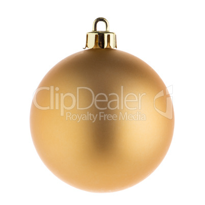 Golden christmas ball