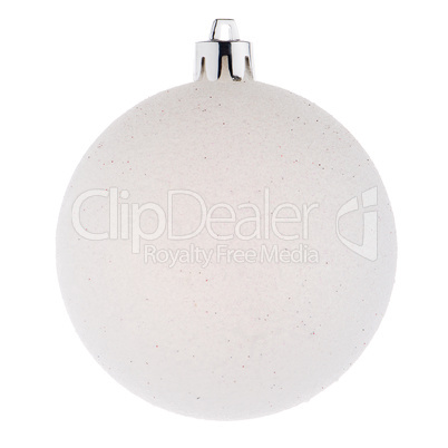 White Christmas bauble