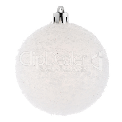 White Christmas bauble