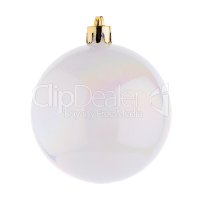 White Christmas bauble