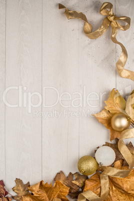 Christmas decorations frame