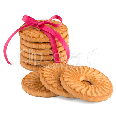 Festive wrapped rings biscuits