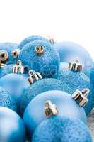 Blue christmas balls