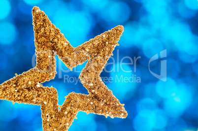 Closeup of golden star