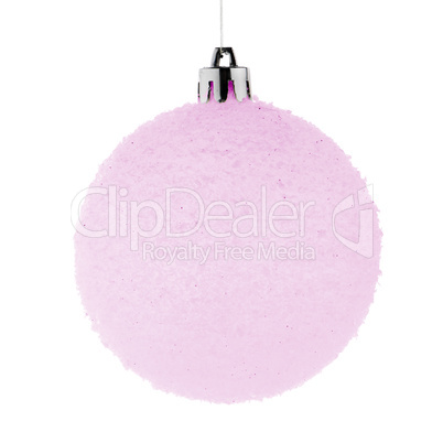 Pink christmas ball