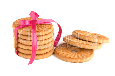 Festive wrapped rings biscuits