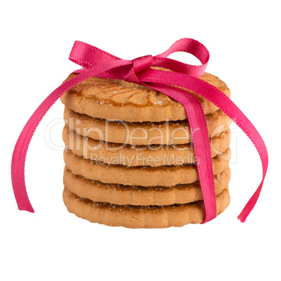 Festive wrapped rings biscuits