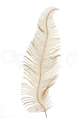 Christmas decorative golden leaves