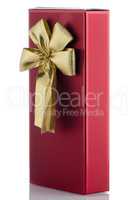 Red box with gold bow