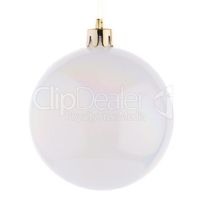 White Christmas bauble