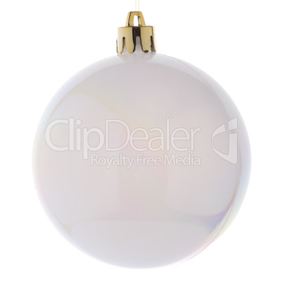 White Christmas bauble