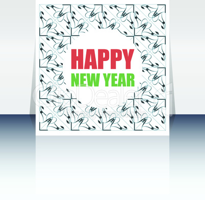 Vector Merry Christmas greeting card - holidays lettering,  Happy New Year design