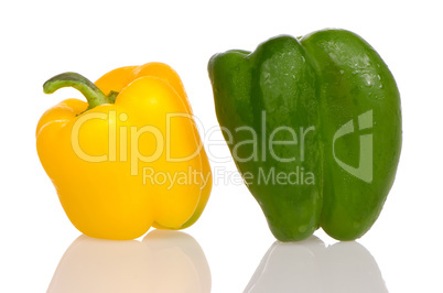 Two fresh peppers