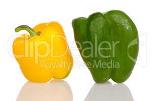 Two fresh peppers