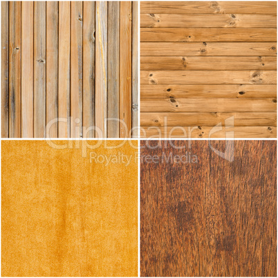 Set of wooden textures