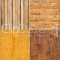 Set of wooden textures