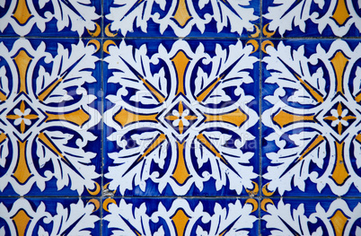 Portuguese glazed tiles