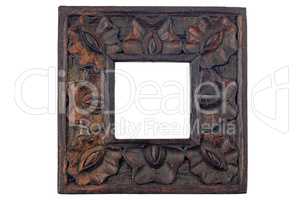Carved wood picture frame