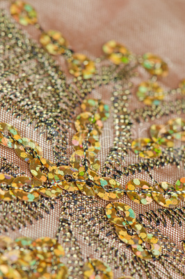 Fabric texture with spangles