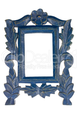 Empty Blue Picture Frame