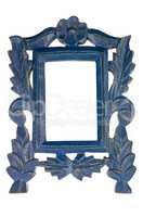 Empty Blue Picture Frame