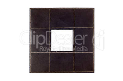 Leather picture frame