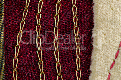 Red cloth texture