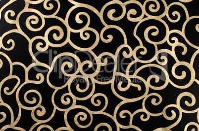 Golden abstract arabesque