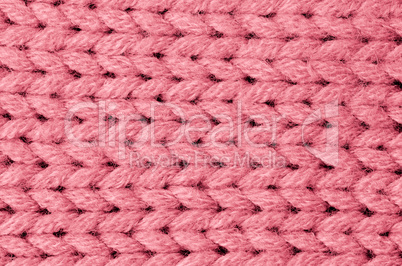 Pink knitted wool